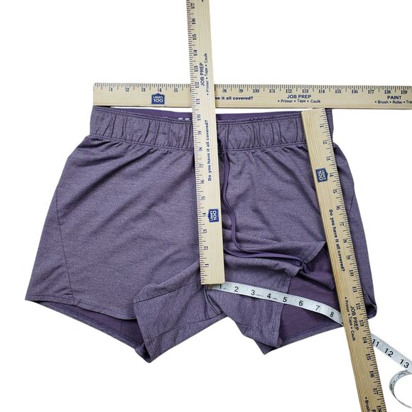 Nike Dri-Fit Shorts Womens Small Purple Running Drawstring Swoosh Activewear - Picture 6 of 8